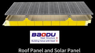 Painéis sanduíche Baodu e solução de integração de painel solar