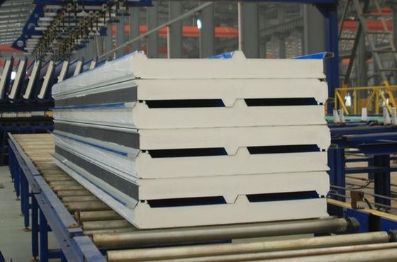 OEM Prefabricated Sandwich Panels PU Foam for Building Roof