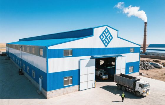 Estrutura de aço metálica desmontável Oficina de processamento de mineração Montagem de reforço horizontal Peças de estrutura pré-cortadas Suporte a projetos no exterior