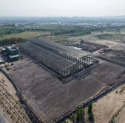 Estrutura de aço carbono pré -fabricada Workshop de plantas industriais de armazém e solução de armazenamento de salão/ casa de fazenda ao ar livre