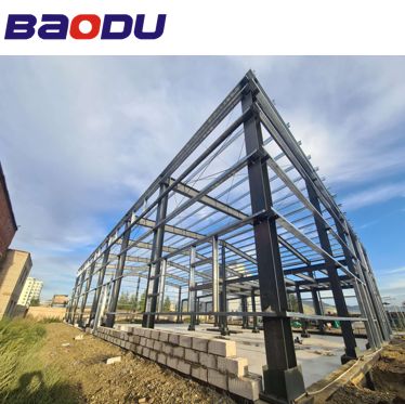 Galvanização por imersão a quente Armazenamento modular de aço projetado para durabilidade à prova de água Prefab industrial Residencial Comercial Estrutura de aço Prédio escolar pré-fabricado