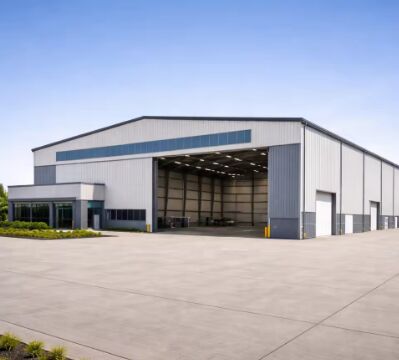 Armazém industrial de edifícios com estrutura de aço de alta qualidade