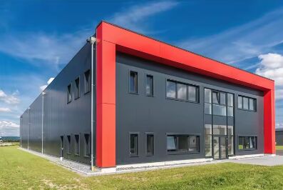 Armazém de oficina de estrutura de aço à prova de fogo de isolamento térmico em grande escala para fábrica de processamento de alimentos