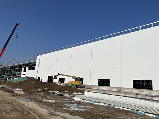 Estrutura de conexão de parafuso de construção de estrutura de aço industrial tamanho personalizado para armazém de carga de oficina de fábrica e construção de zona de processamento